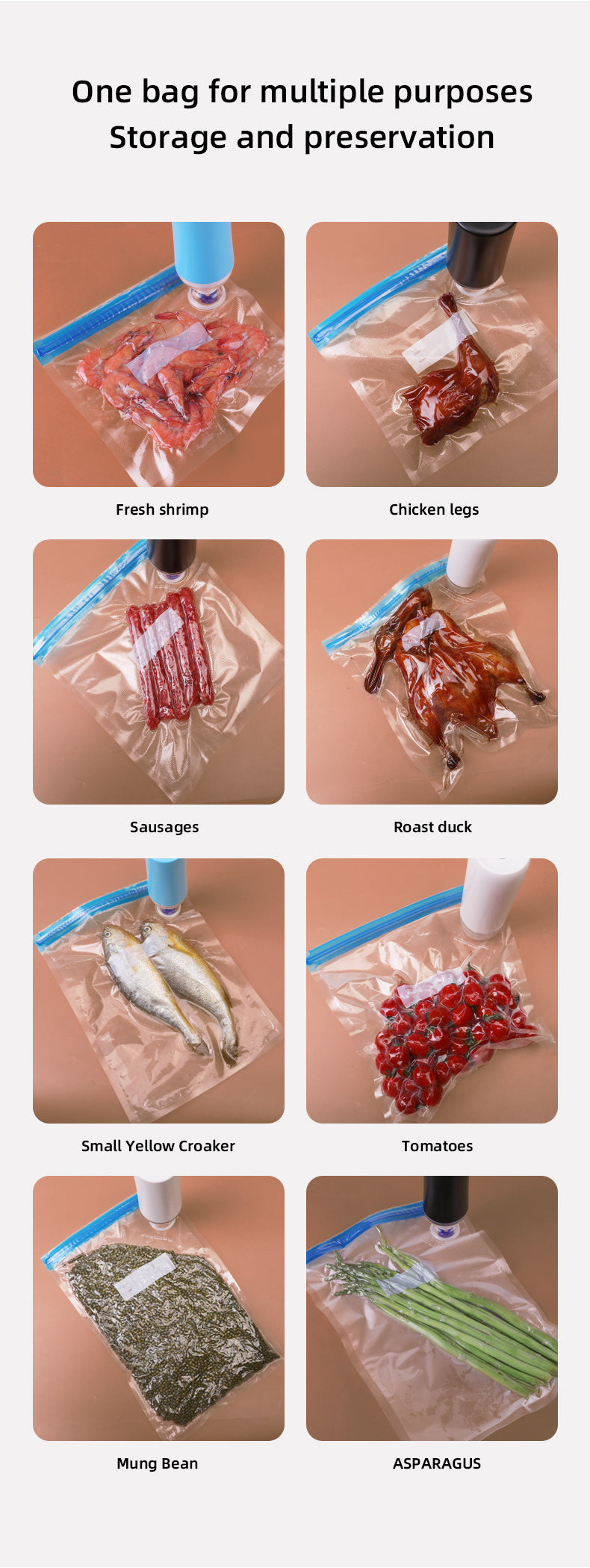 HandyVac Vacuum Bags 26cm x 34cm (10 Pack)
