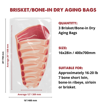 UMAi Dry Aging Bags - Brisket/Bone In