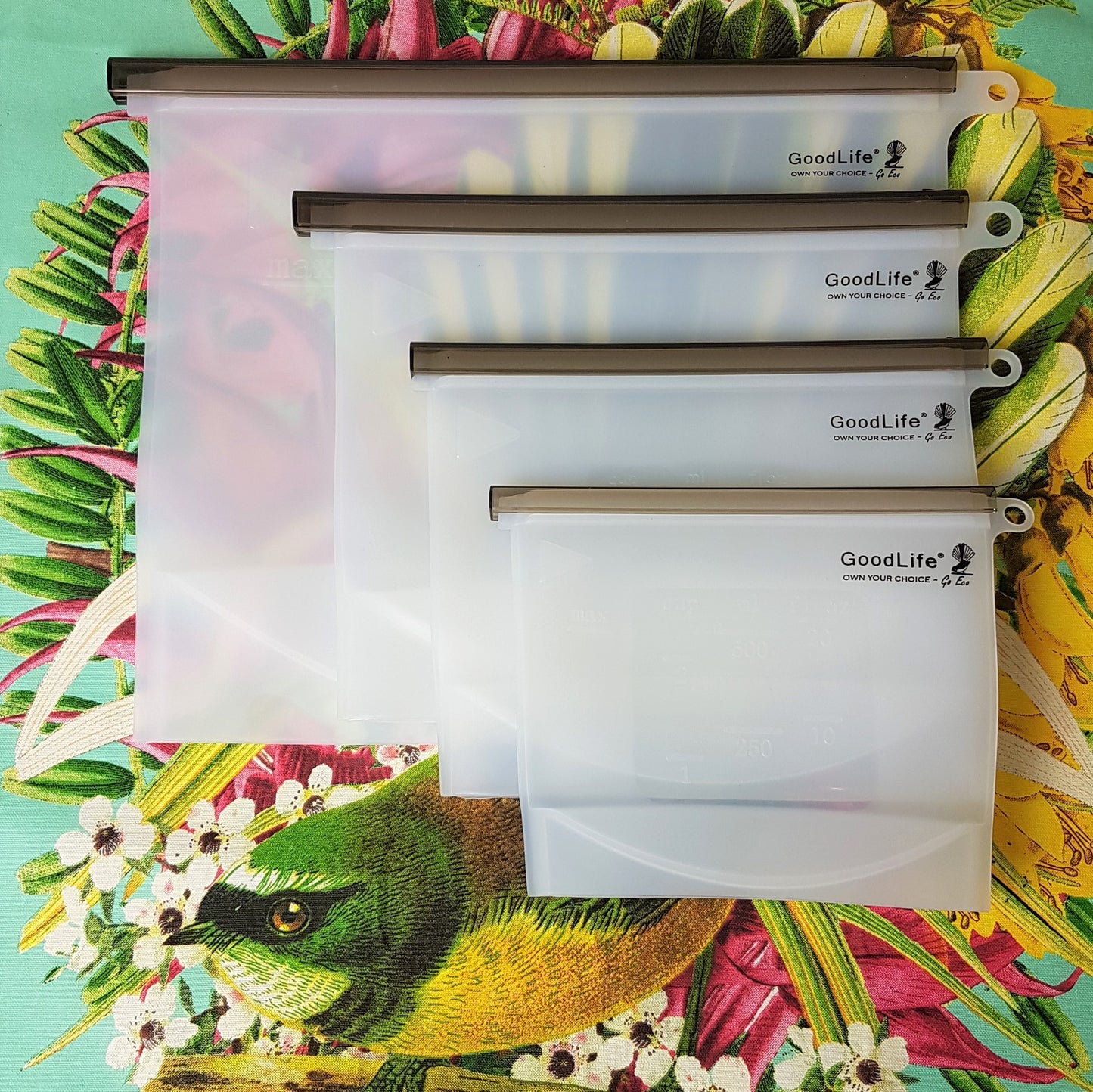 Silicone Food Bags - Set of 4