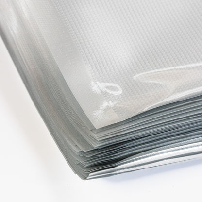 16cm x 25cm Zip Lock Silver Vacuum Sealer Bags (50 Pack)