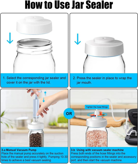 Jar Vacuum Sealer With Hand Pump