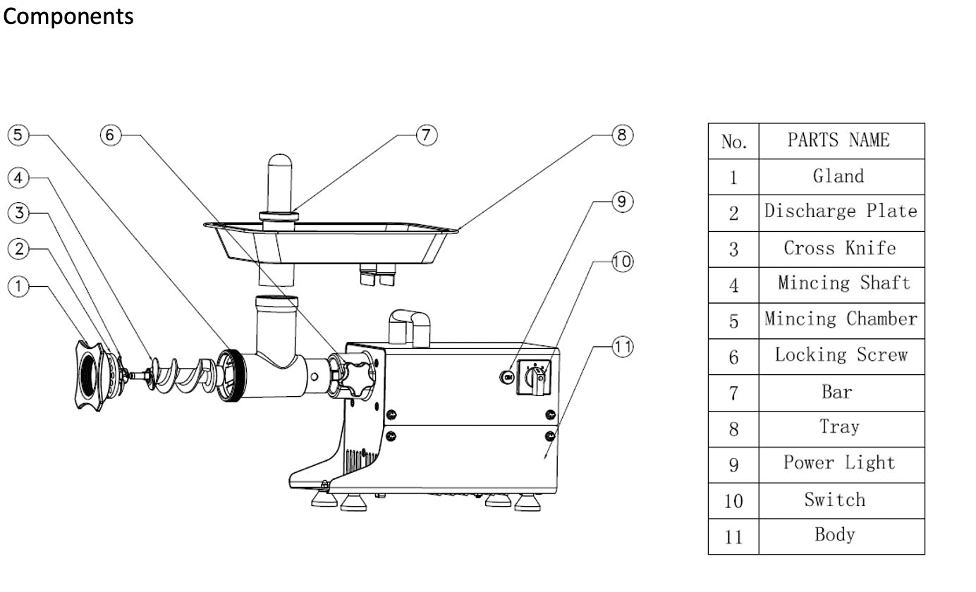 HK-8 Electric Meat Mincer