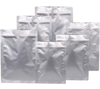 Stand Up Mylar Bags: 15cm x 25cm x 5cm - 25 Pack (Zip Lock)