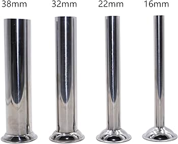 Sausage Stuffer Tubes - Stainless Steel - 4 set