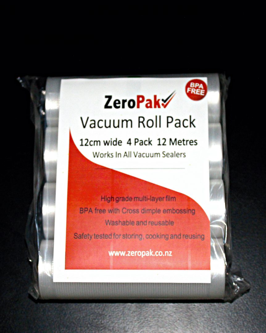 12cm Salami Vacuum Sealer Rolls x 12 Metres ZeroPak