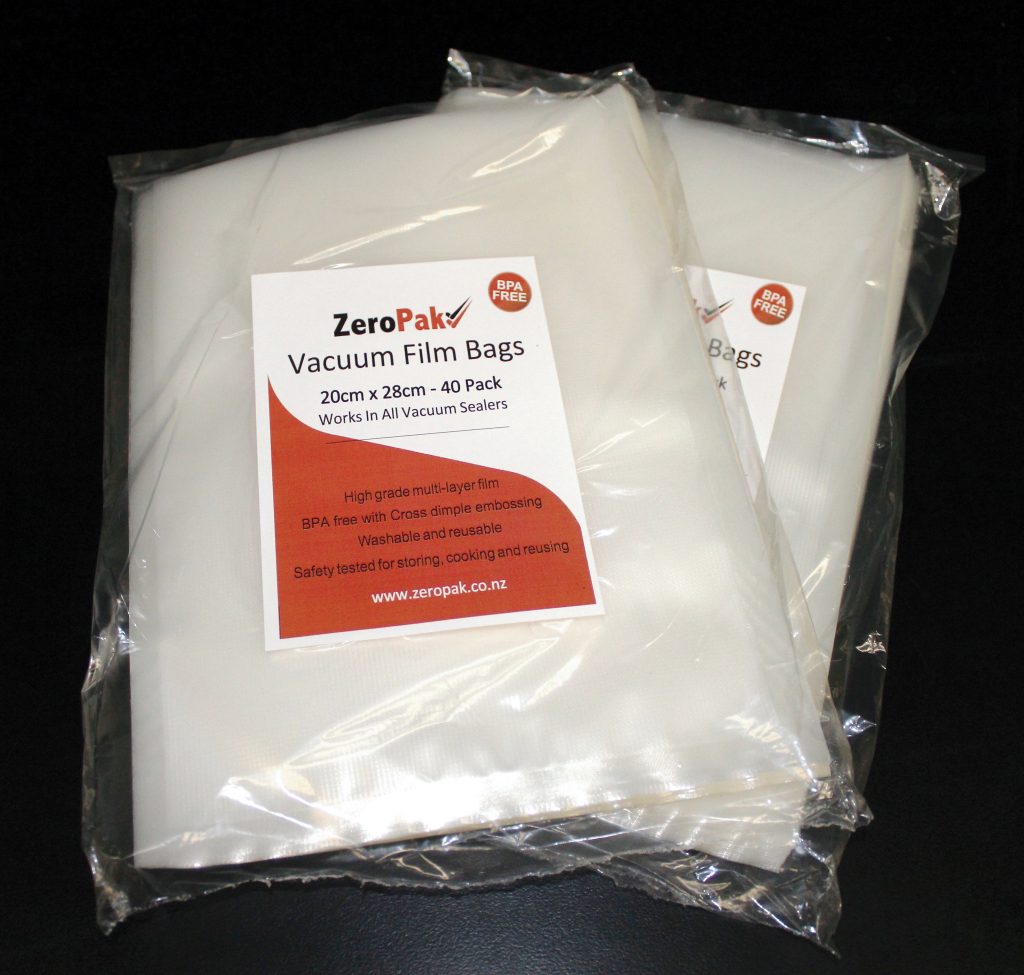 zeropak 20cm x 28cm bags 2 packs
