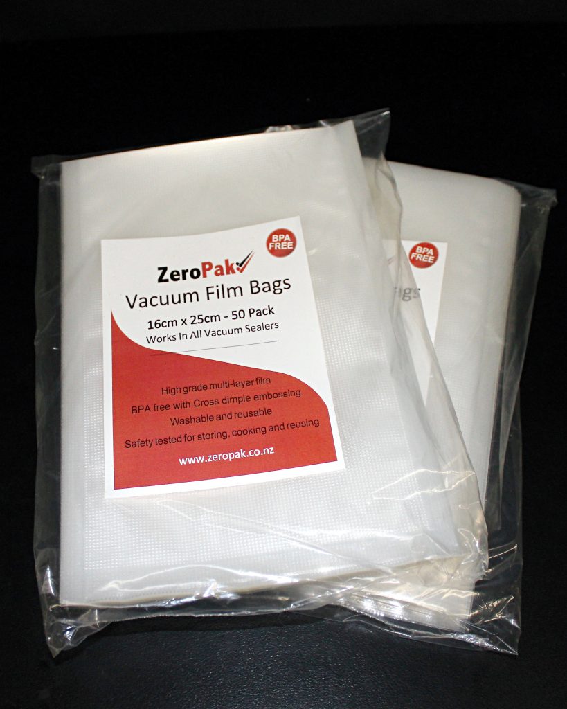 zeropak 16cm x 25cm bags 2 packs