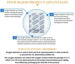 Oxygen absorbers product advantages