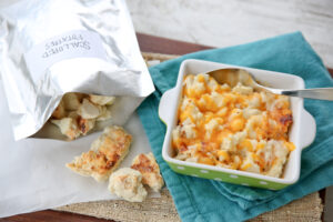 Freeze dried scallop potatoes and mylar bag