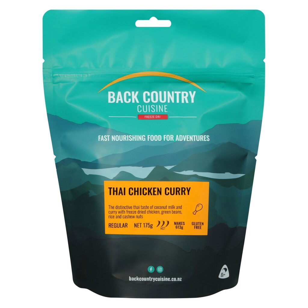 Back Country Cuisine Freeze Dried Thai Chicken Curry pouch
