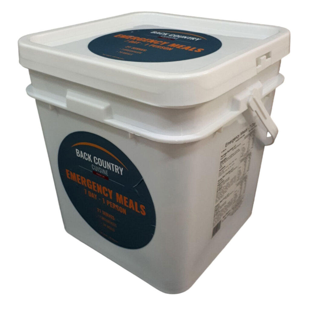 Back Country Cuisine Freeze Dried 7 Day Emergency Bucket