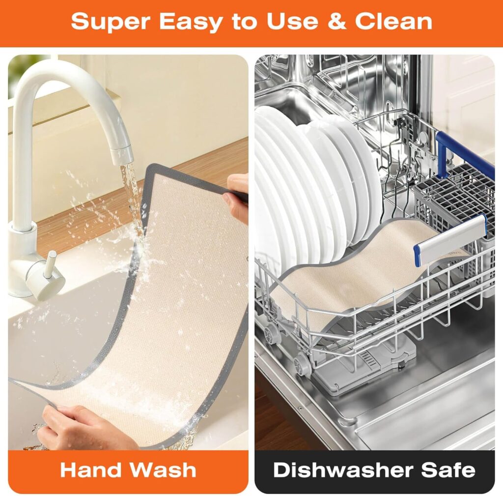 silicone tray liners how to clean